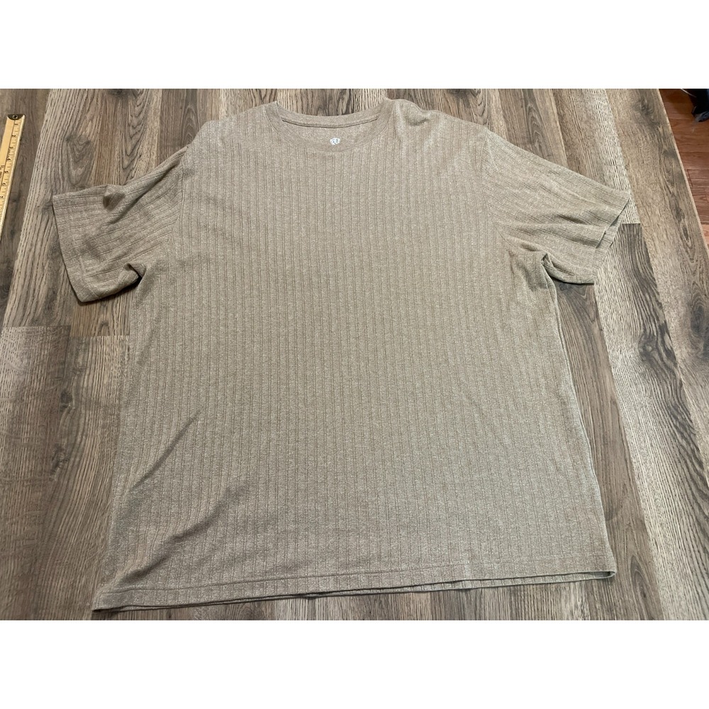 Convington Shirt, Women's Size XL, Brown, Crew Neck, Short Sleeve, Ribbed